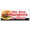 Signmission THE BEST BURGERS IN TOWN! BANNER SIGN charbroiled cheeseburger sandwich B-The Best Burgers In Town - alternate 1